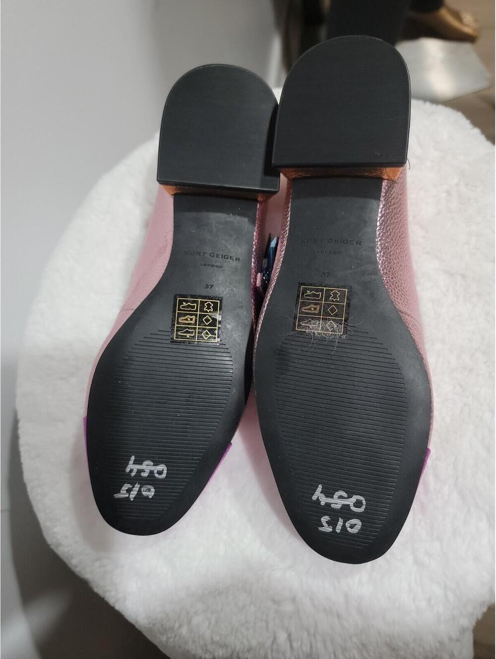 KURT GEIGER LONDON Pierra Mary Jane Flats Size 37/US 6.5 Upper Leather NEW - Picture 6 of 12
